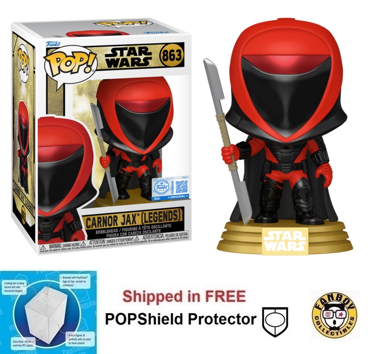 Funko POP Star Wars Legends Carnor Jax #863 Specialty Series 